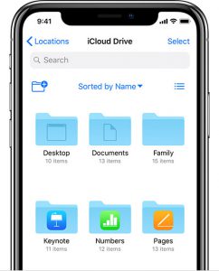 دسترسی به فایل های icloud drive