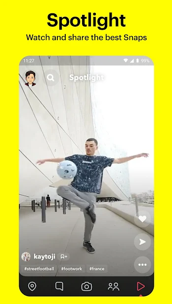اسنپ چت برای ios